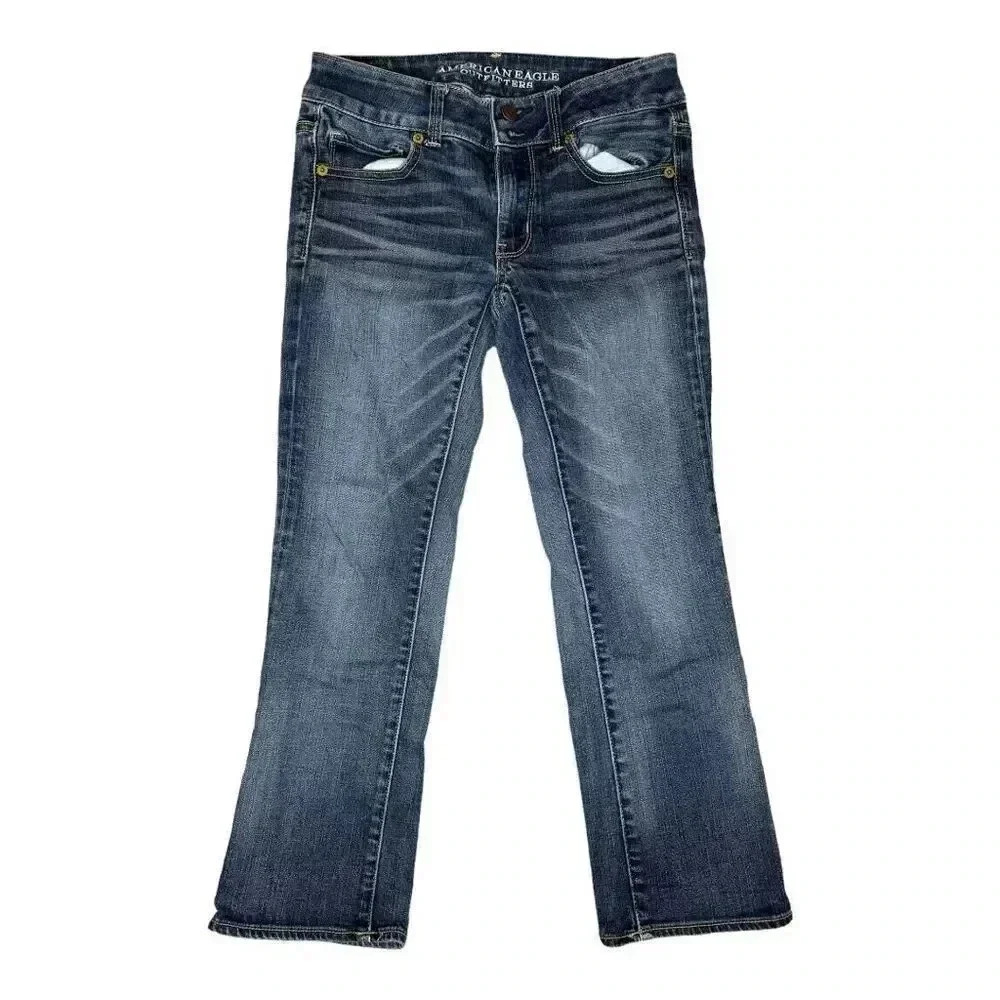 American Eagle Outfitters Women’s Size‎ 2 Regular Super Stretch Artist Crop